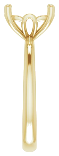 Sužadėtuvių Žiedas „Solitaire“ 585 Geltonojo Aukso Cushion 9mm (4)