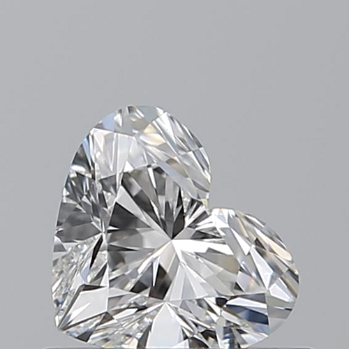 0.51 carat F-VVS1 Natūralus Heart Deimantas (1)