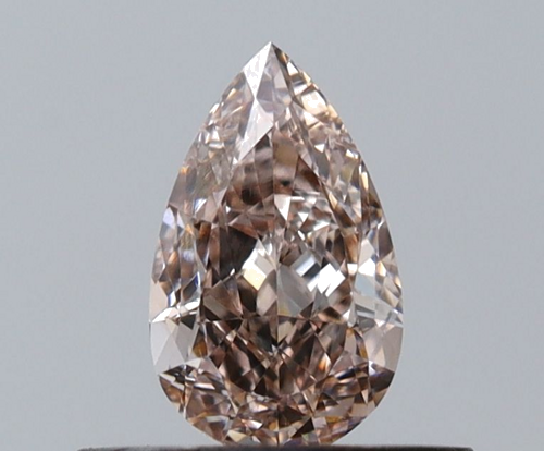0.5 carat Fancy Brown-VS2 Natūralus Pear Deimantas (1)