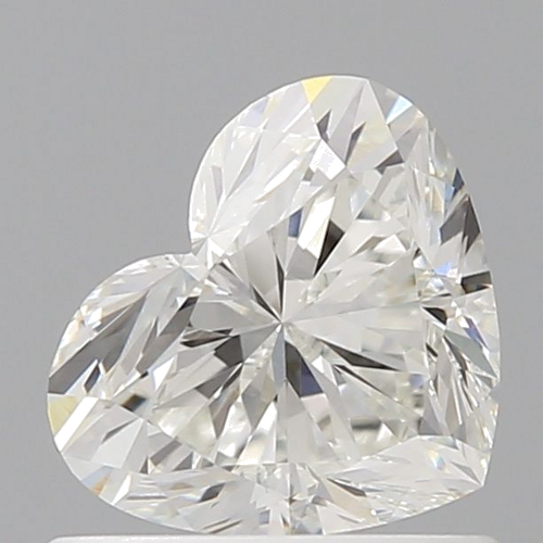 0.7 carat H-VVS2 Natūralus Heart Deimantas (1)