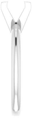 Sužadėtuvių Žiedas „V-End Solitaire“ 585 Baltojo Aukso Square 10mm (4)
