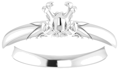 Sužadėtuvių Žiedas „Split-Prong Solitaire“ 14k white gold Round 5.8mm (3)