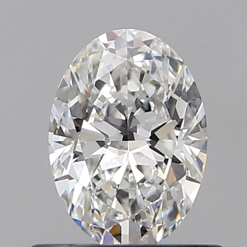 0.6 carat F-VVS2 Natūralus Oval Deimantas (1)