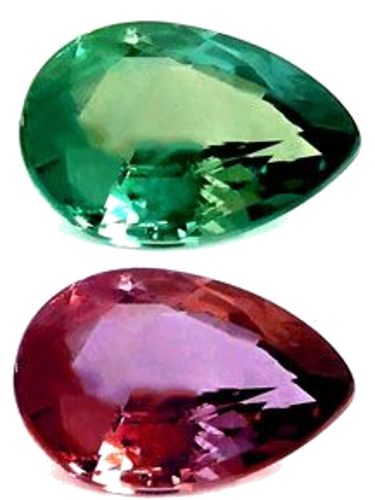 0.11 carat GREEN Pear Alexandrite (1)