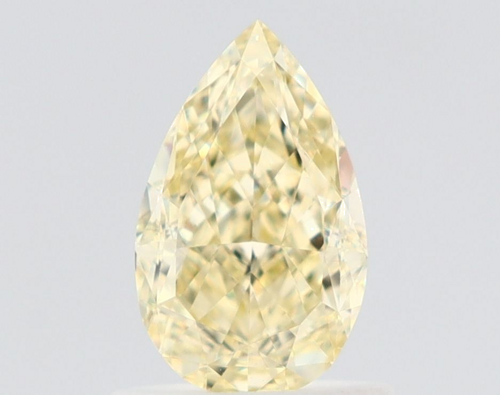 1.0 carat Fancy Light Yellow-VS1 Natūralus Pear Deimantas (1)
