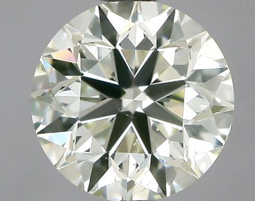 0.71 carat Light Yellow Green Yellow-SI1 GD cut Natūralus Round Deimantas (1)