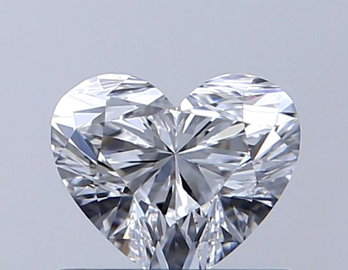 0.59 carat D-VVS2 Natūralus Heart Deimantas (1)