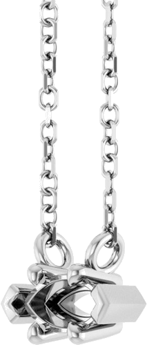 Pakabukas „Solitaire“ 585 Baltojo Aukso Marquise 6mm x 3mm (2)