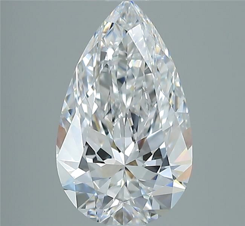 1.5 carat D-VS1 Natūralus Pear Deimantas (1)