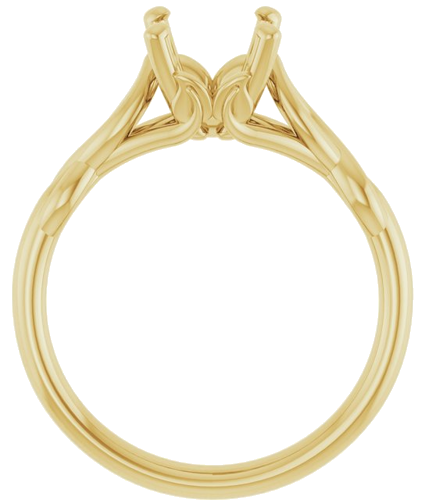 Sužadėtuvių Žiedas „Solitaire“ 585 Geltonojo Aukso Oval 9mm x 7mm (2)