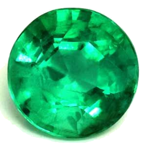0.69 carat GREEN Round Smaragdas (1)