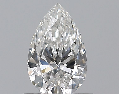 0.5 carat F-SI1 Natūralus Pear Deimantas (1)