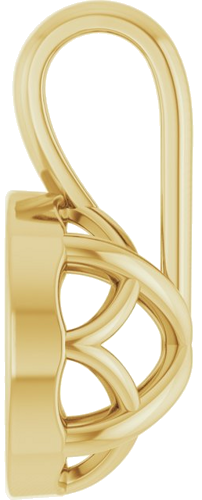 Pakabukas „Solitaire“ 14k yellow gold Round 7mm (3)