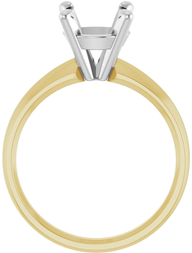 Sužadėtuvių Žiedas „Solitaire“ 14k yellow/white gold Round 8.6mm (2)