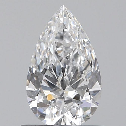 0.6 carat D-SI2 Natūralus Pear Deimantas (1)