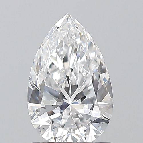 1.0 carat D-VS1 Natūralus Pear Deimantas (1)