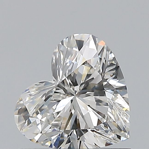0.7 carat H-VS2 Natūralus Heart Deimantas (1)