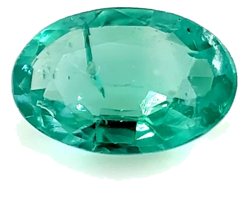 0.35 carat GREEN Oval Smaragdas (1)