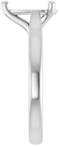 14K White 9x6 mm Pear Engagement Ring Mounting (5)