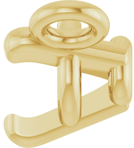 Pakabukas „Round 3-Prong“ 585 Geltonojo Aukso Round 3mm (3)