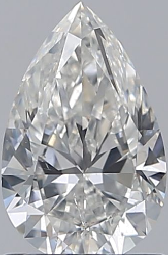 1.0 carat G-SI2 Natūralus Pear Deimantas (1)