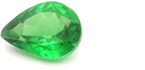 0.59 carat GREEN Pear Garnet (1)