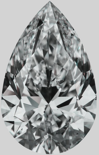 2.02 carat D-SI1 Natūralus Pear Deimantas (1)