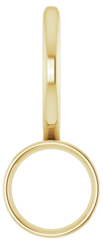 Pakabukas „Bezel-Set Solitaire Charm“ 585 Geltonojo Aukso Round 4.5mm (1)