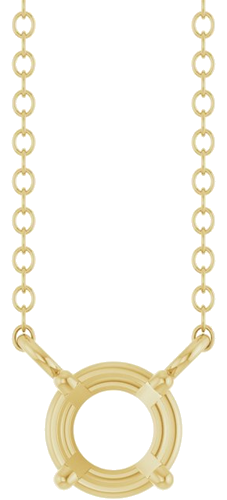 Pakabukas „Solitaire“ 14k yellow gold Round 5mm (1)