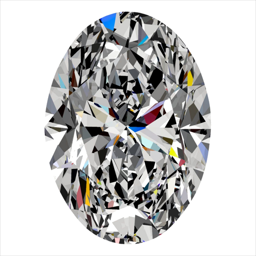 0.3 carat I-VS2 Natūralus Oval Deimantas (1)
