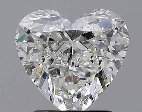 1.5 carat G-SI2 Natūralus Heart Deimantas (1)