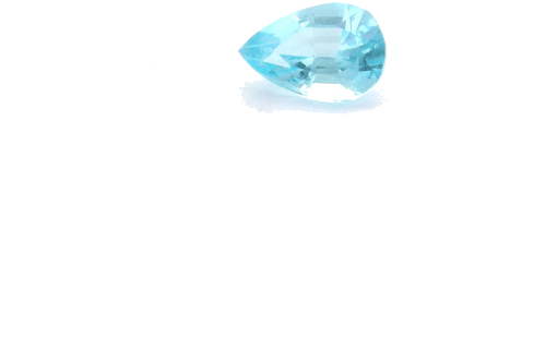 0.49 carat BLUE Pear Apatite (1)