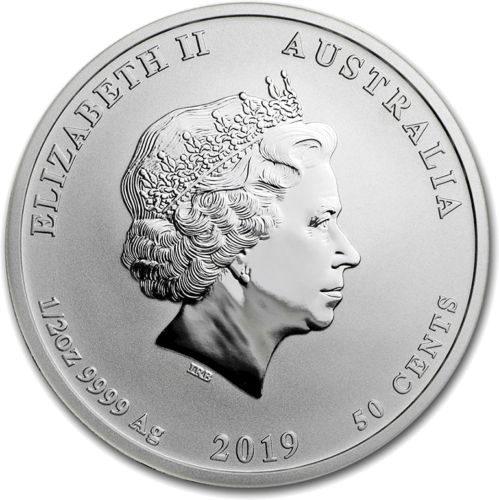 1/2 oz Kiaulės metai 2019 (Lunar II) Australija sidabrinė moneta (2)