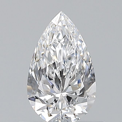 0.6 carat D-VS2 Natūralus Pear Deimantas (1)