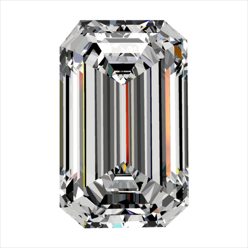 0.3 carat E-SI1 Natūralus Emerald Deimantas (1)