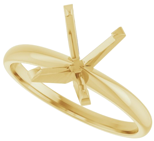 Sužadėtuvių Žiedas „Solitaire“ 14k yellow gold Oval 10mm x 8mm (5)