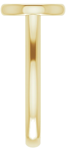 14K Yellow 8.8 mm Round Solitaire Engagement Ring Mounting (4)