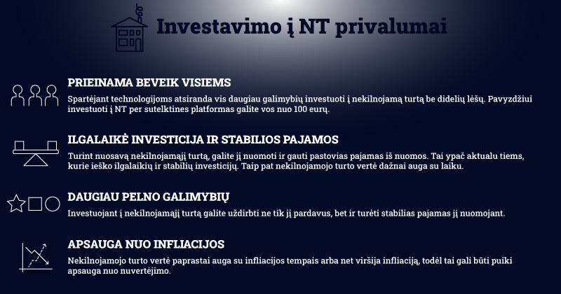 nekilnojamo turto privalumai 