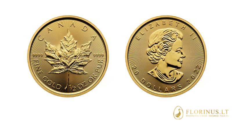 Auksinis klevo lapas moneta