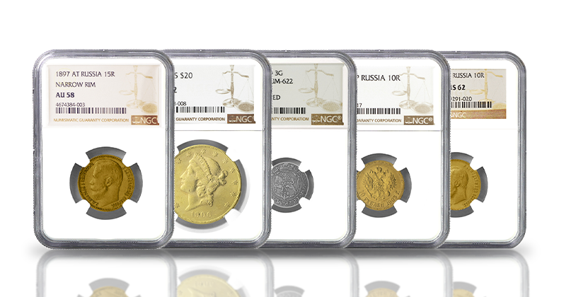 sertifikuotos monetos