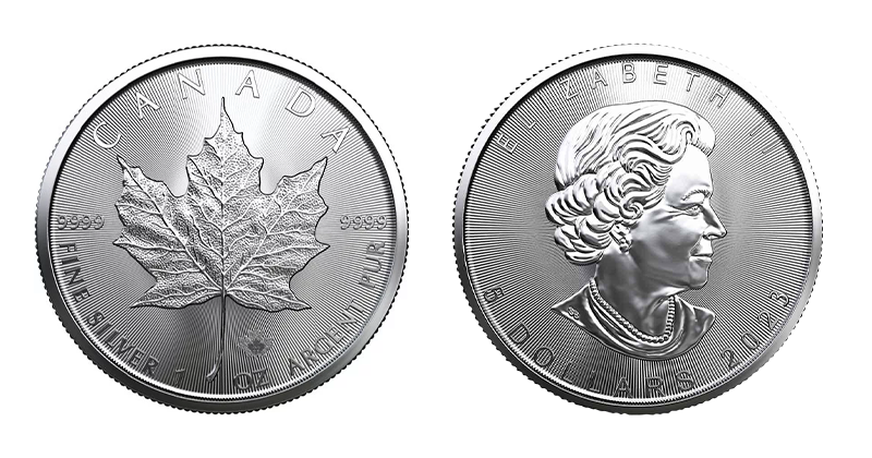 kanādas monēta kļavas lapa