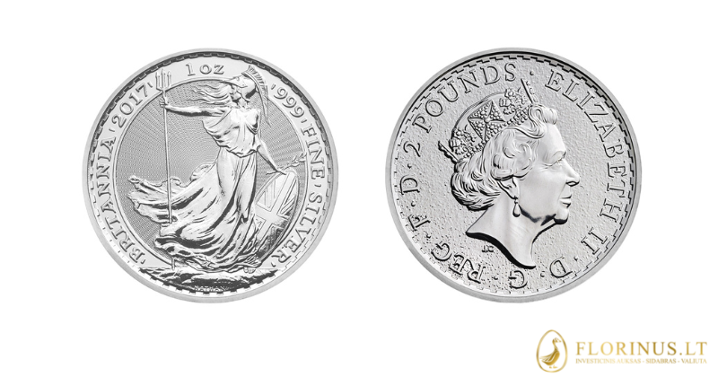 Britannia sidabrinė moneta