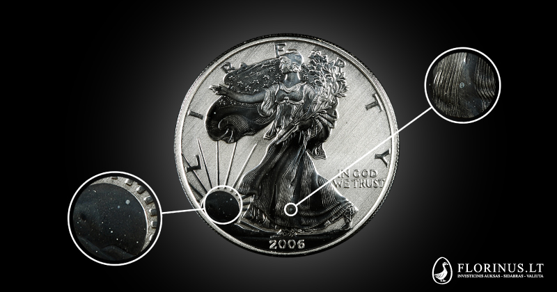 baltos dėmės ant monetų 