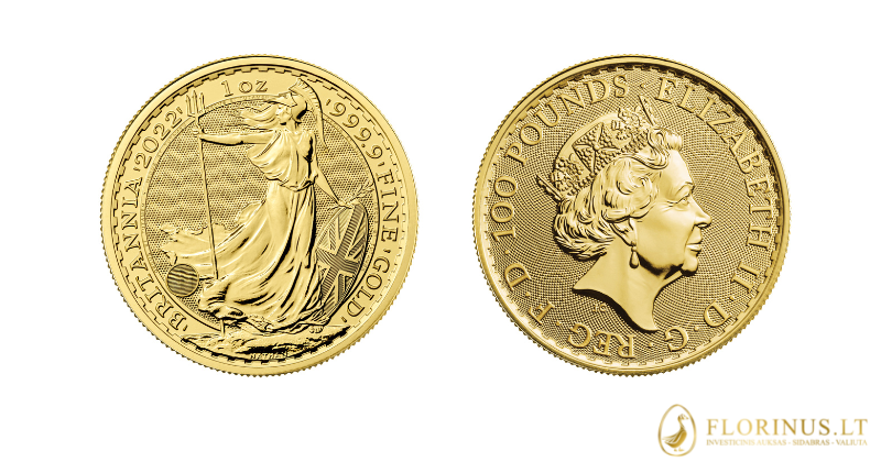 Auksinė Britannia moneta