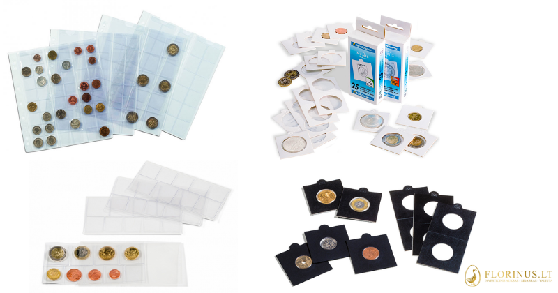 Įmautės, holderiai monetoms
